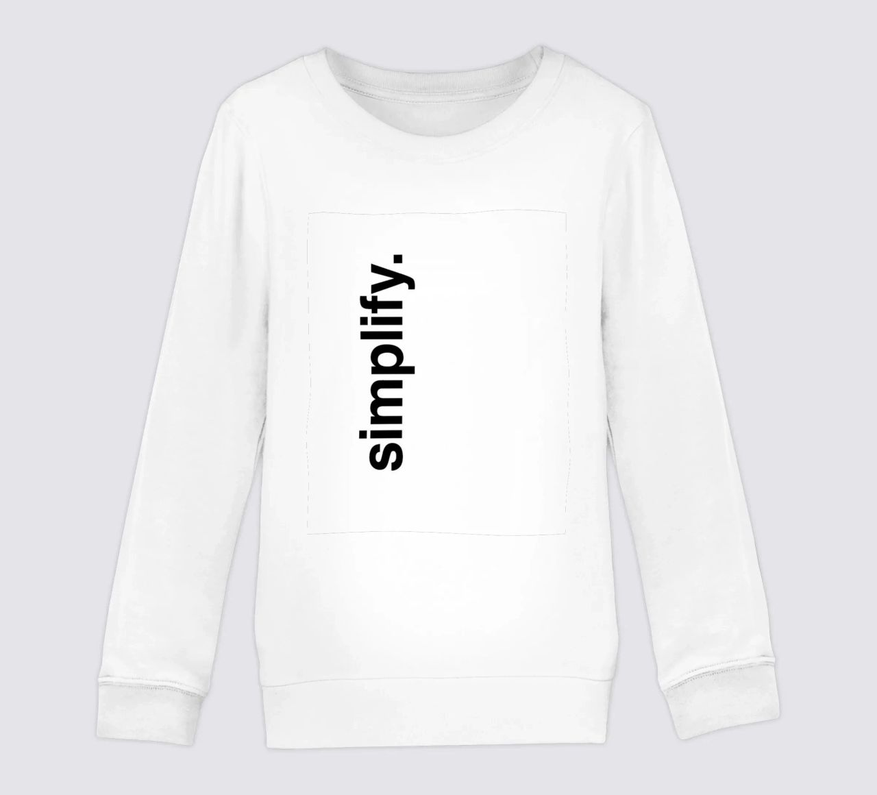 Semplificare felpa bambino da quote design