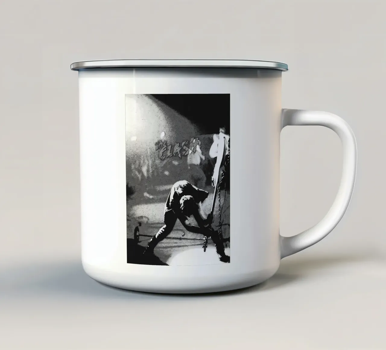 lo scontro tazza in smalto da vanhesling