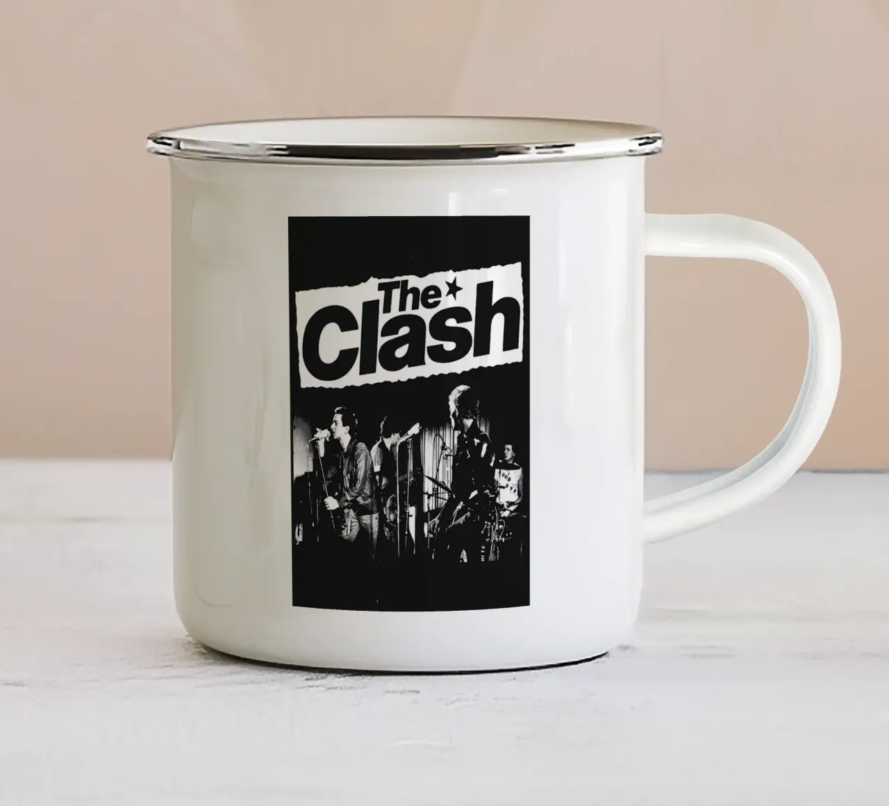 lo scontro tazza in smalto da vanhesling