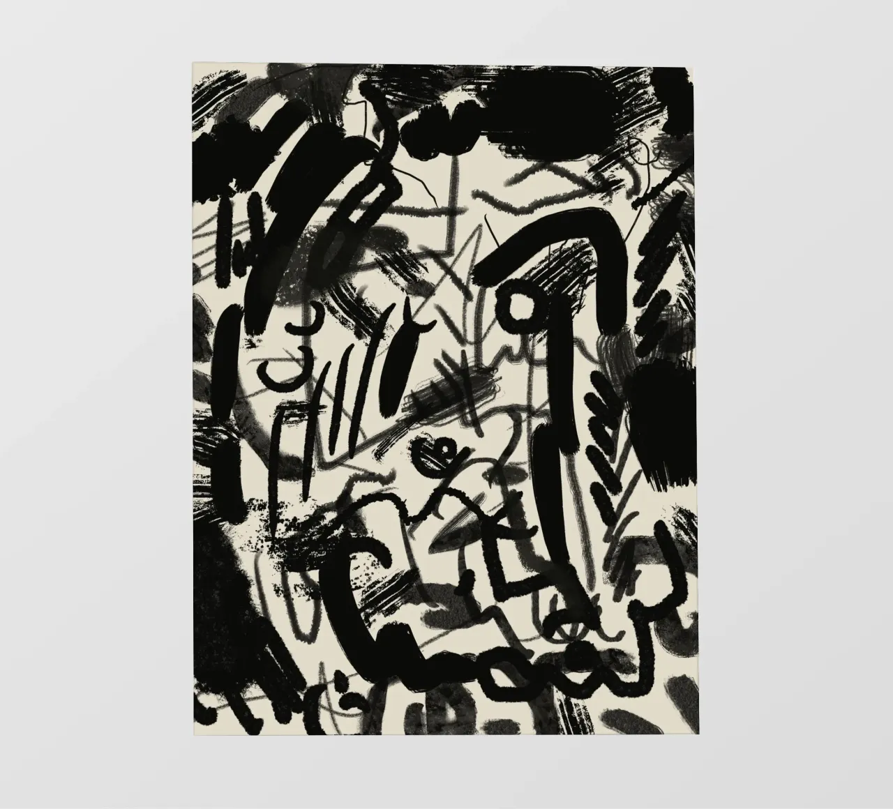 Frantic ink abstract pvc cover by Little Dean