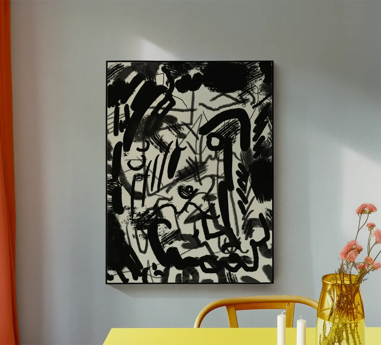 Frantic ink abstract acrylic glass by Little Dean