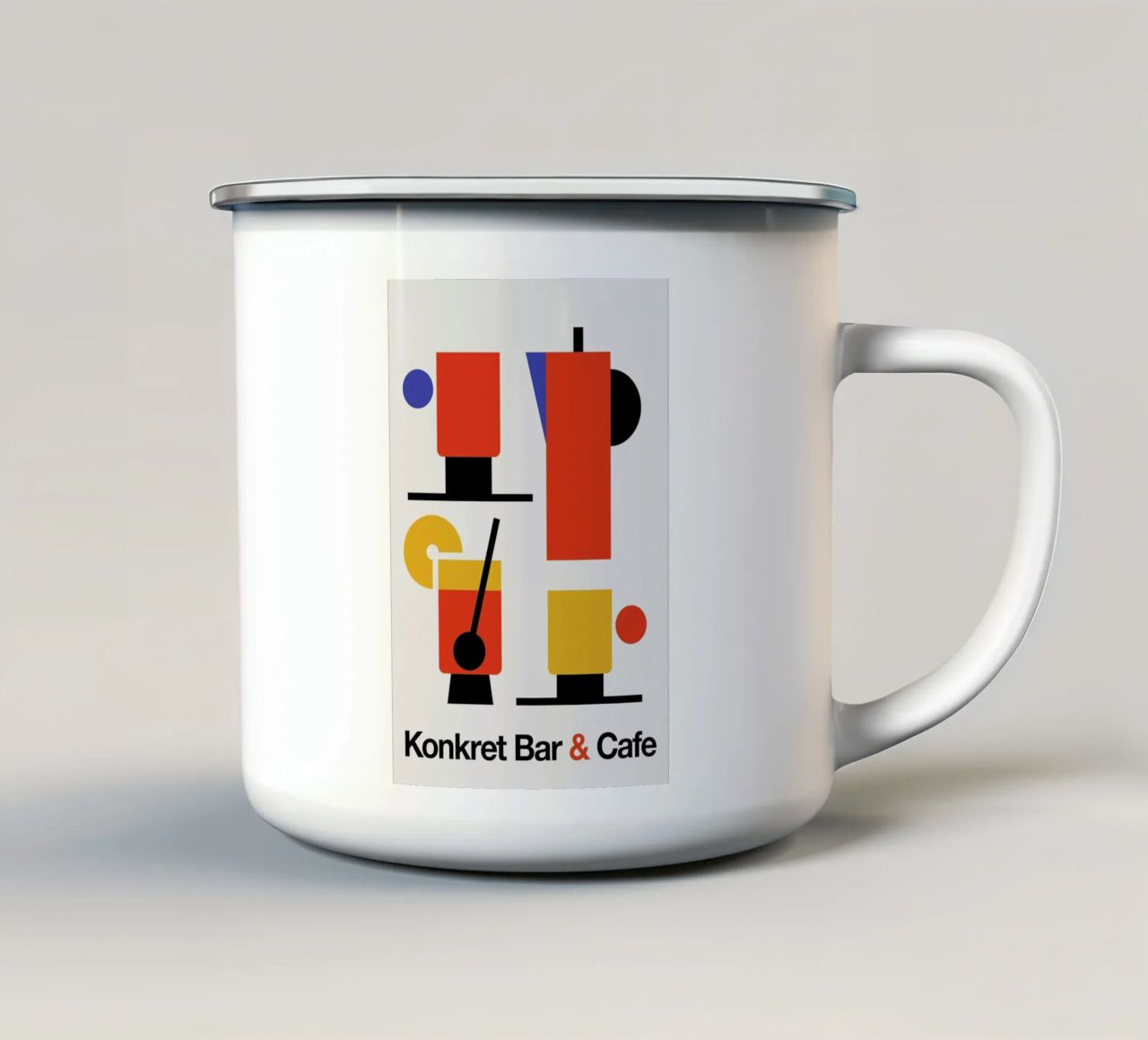 Bar e caffè Konkret tazza in smalto da Bo Lundberg