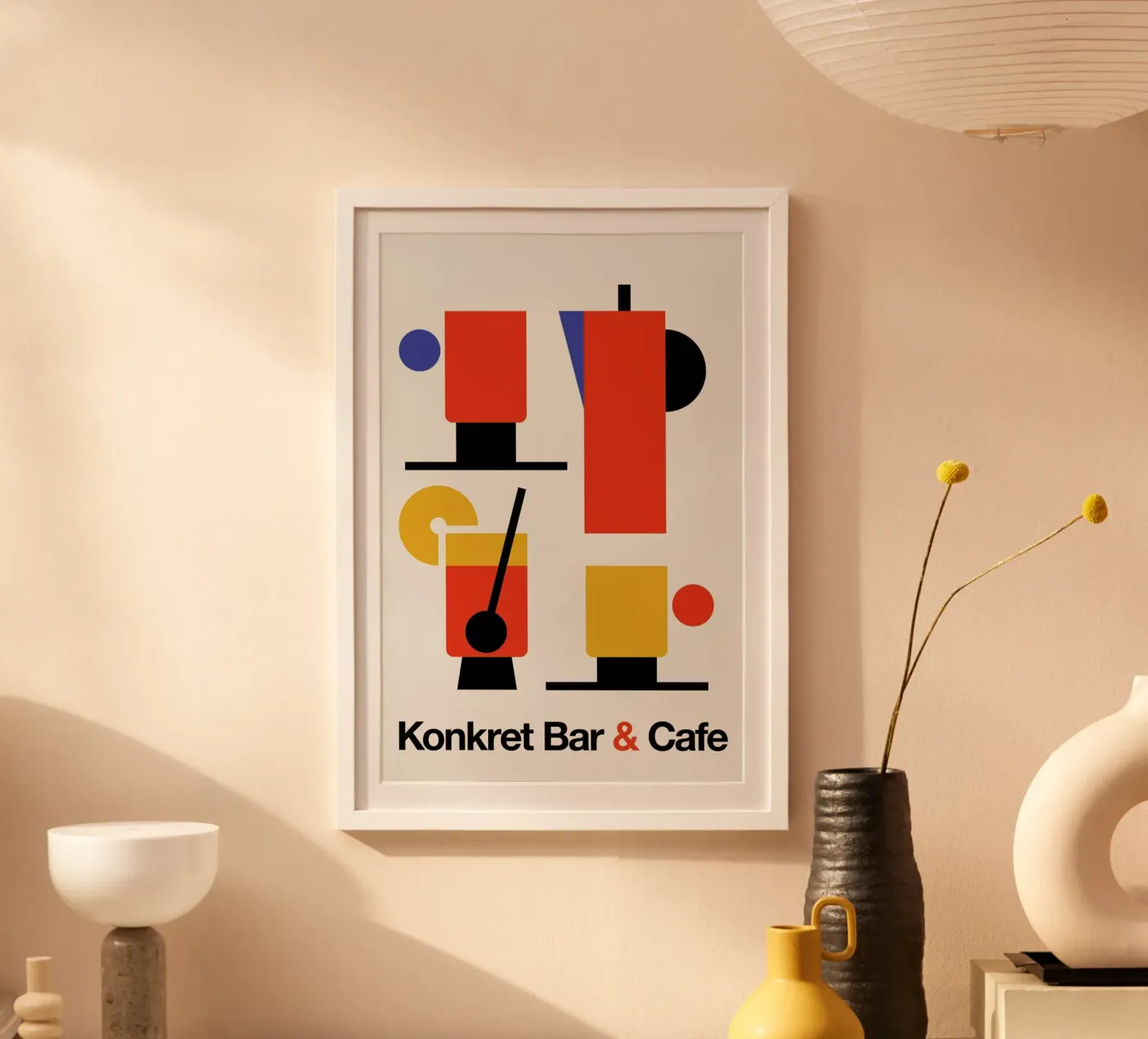 Bar e caffè Konkret poster da Bo Lundberg