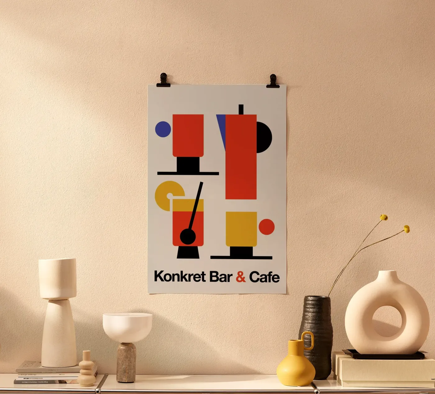 Bar e caffè Konkret poster da Bo Lundberg