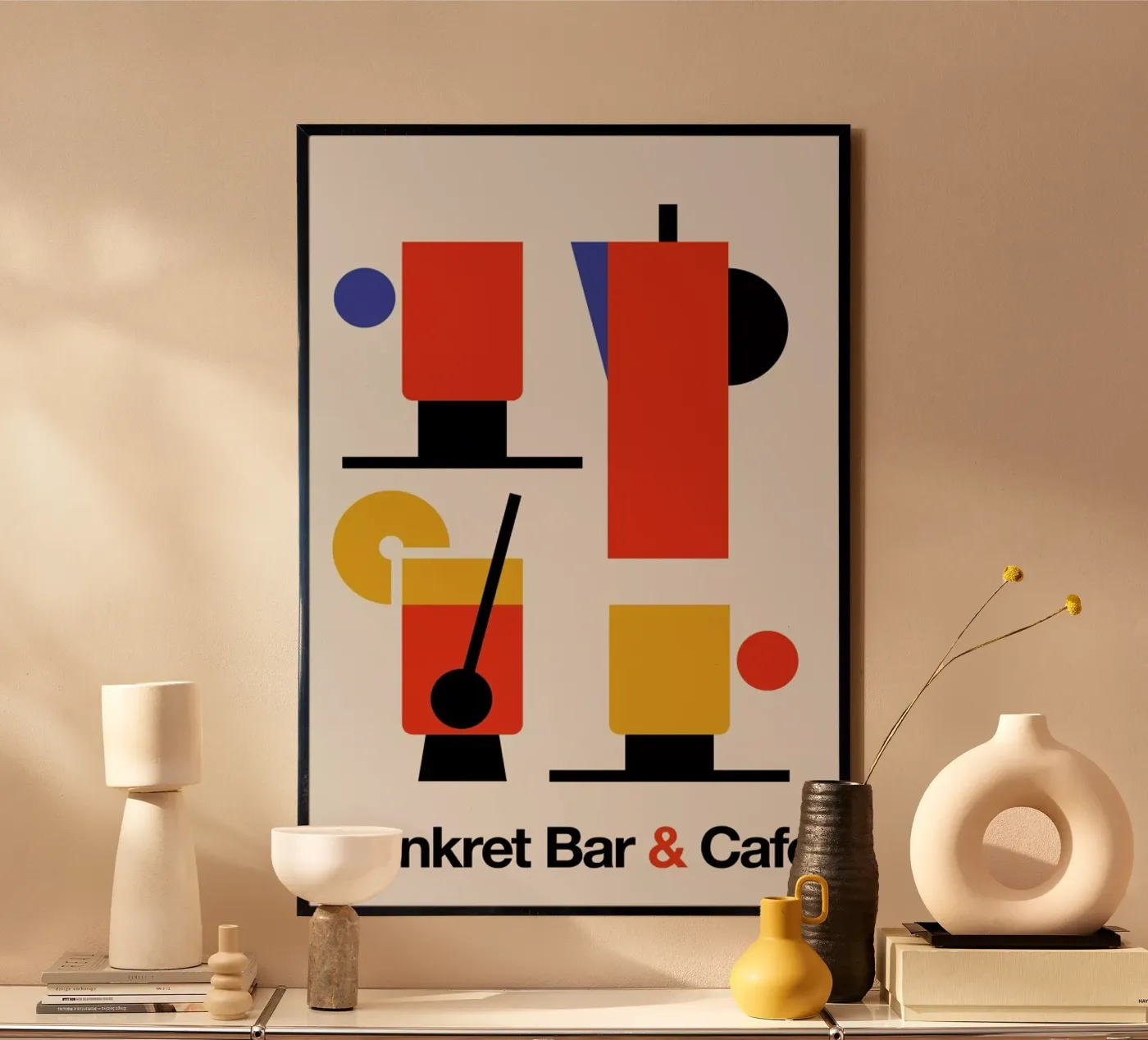 Bar e caffè Konkret poster da Bo Lundberg