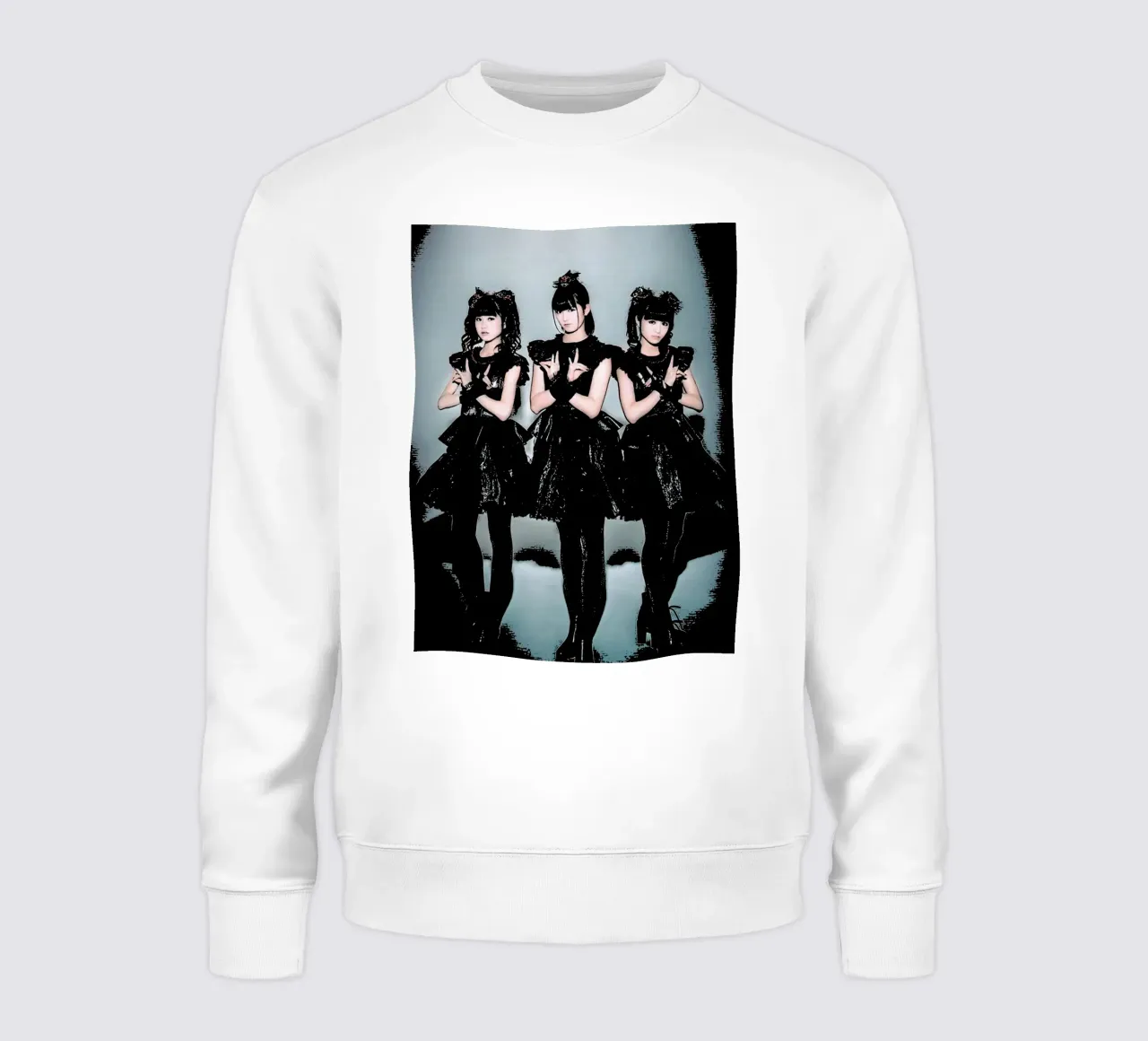 Drie meisjes baby metalen kunst sweatshirt van music soul