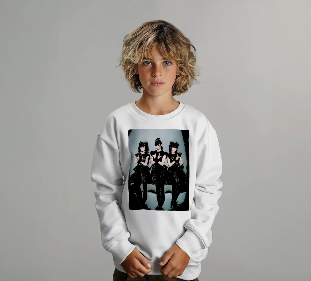 Tre ragazze per bambini in metallo felpa bambino da music soul