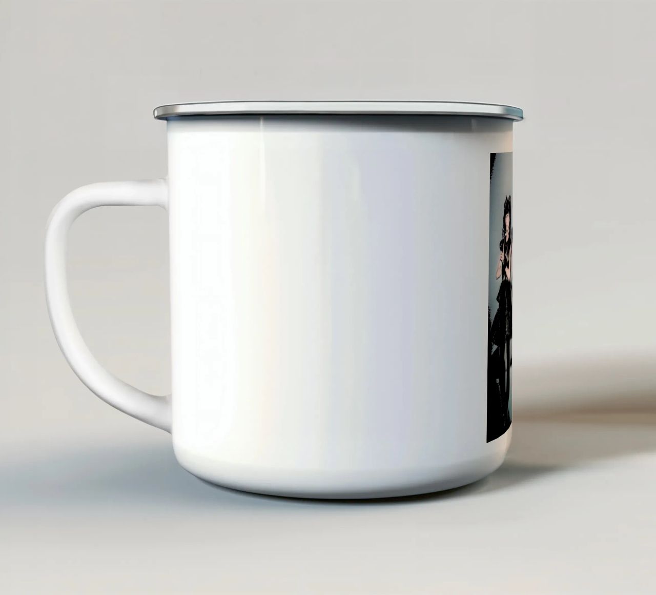 Tre ragazze per bambini in metallo tazza in smalto da music soul