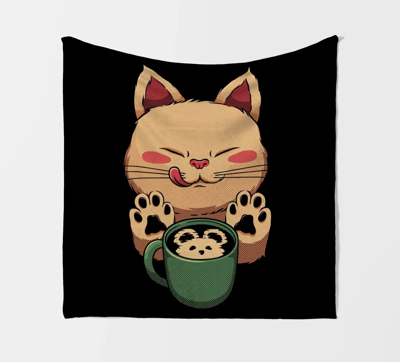 Kitty Latte Little Mouse coperta in pile da Tobe Fonseca
