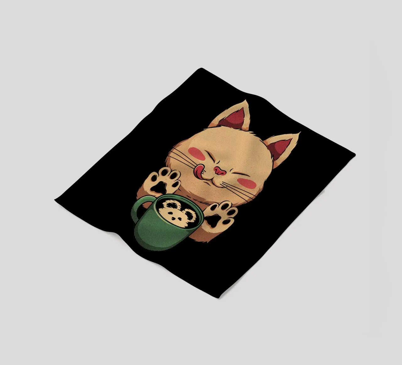 Kitty Latte Little Mouse coperta in pile da Tobe Fonseca