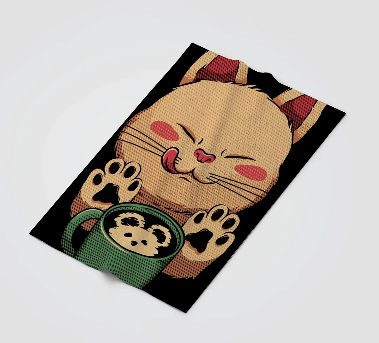 Kitty Latte Little Mouse coperta in pile da Tobe Fonseca