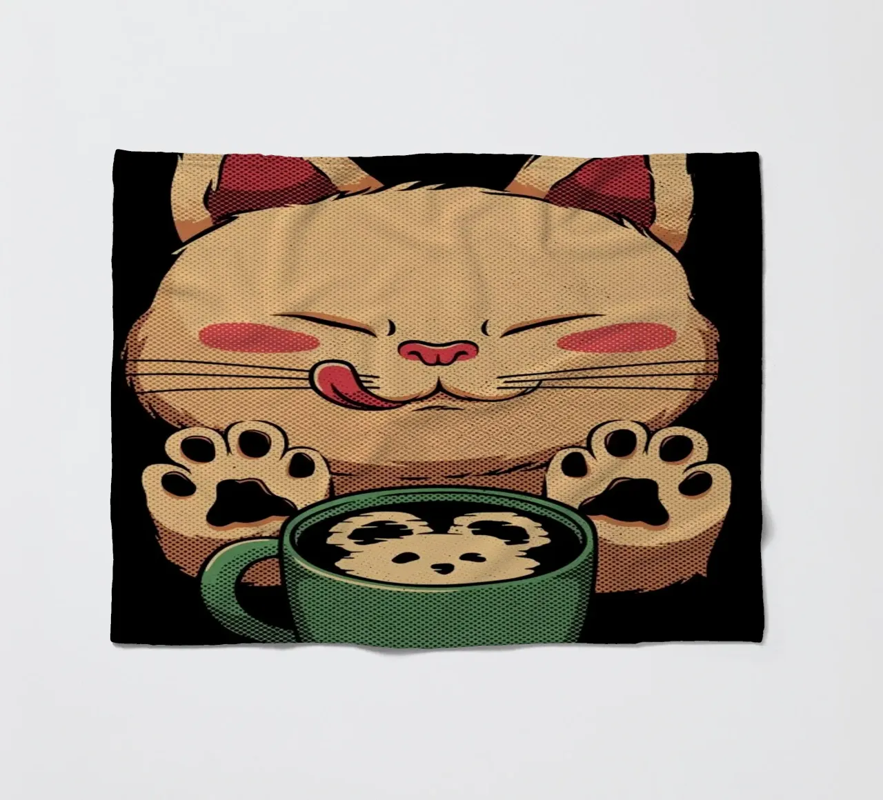 Kitty Latte Little Mouse coperta in pile da Tobe Fonseca