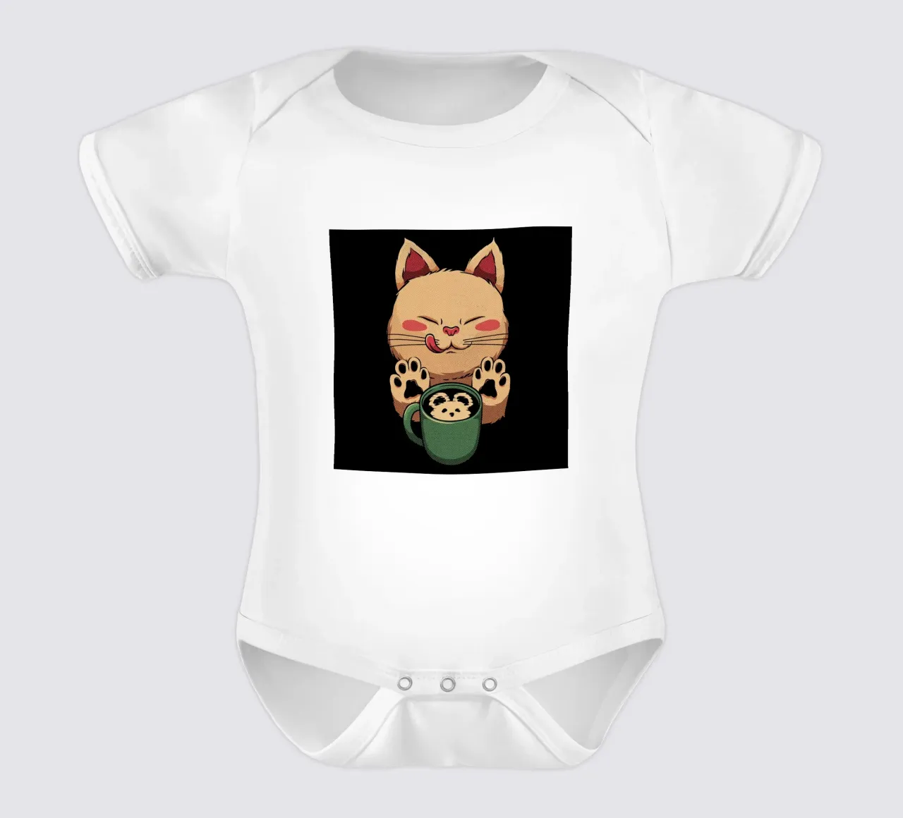 Kitty Latte Little Mouse body neonato maniche corte da Tobe Fonseca