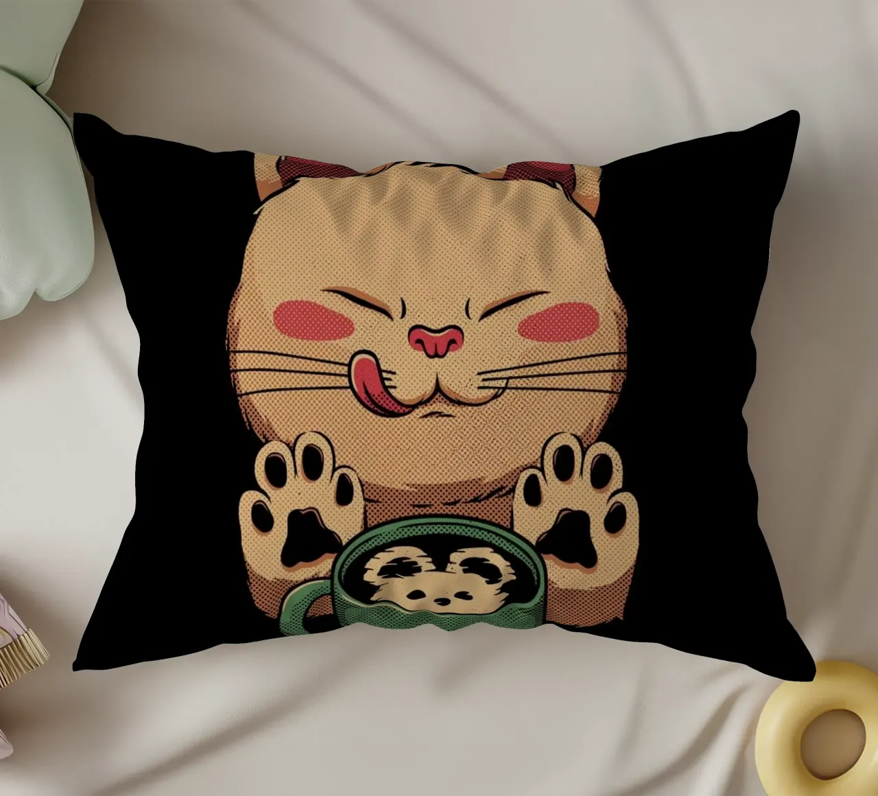 Kitty Latte Little Mouse cuscino da Tobe Fonseca