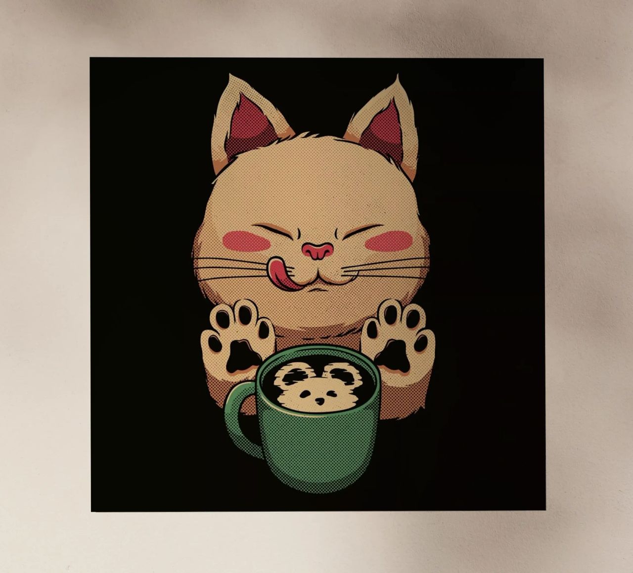 Kitty Latte Little Mouse pellicola backlit da Tobe Fonseca