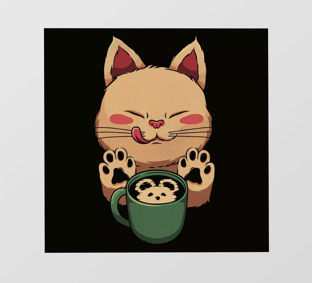 Kitty Latte Little Mouse pellicola backlit da Tobe Fonseca