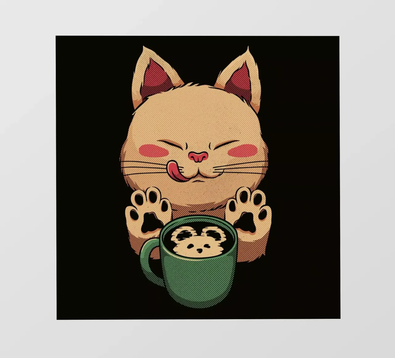 Kitty Latte Little Mouse pellicola backlit da Tobe Fonseca