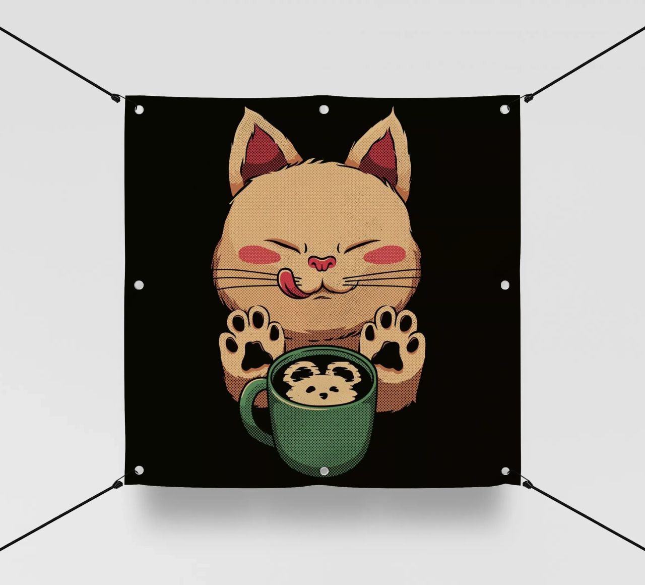Kitty Latte Little Mouse telo in pvc da Tobe Fonseca