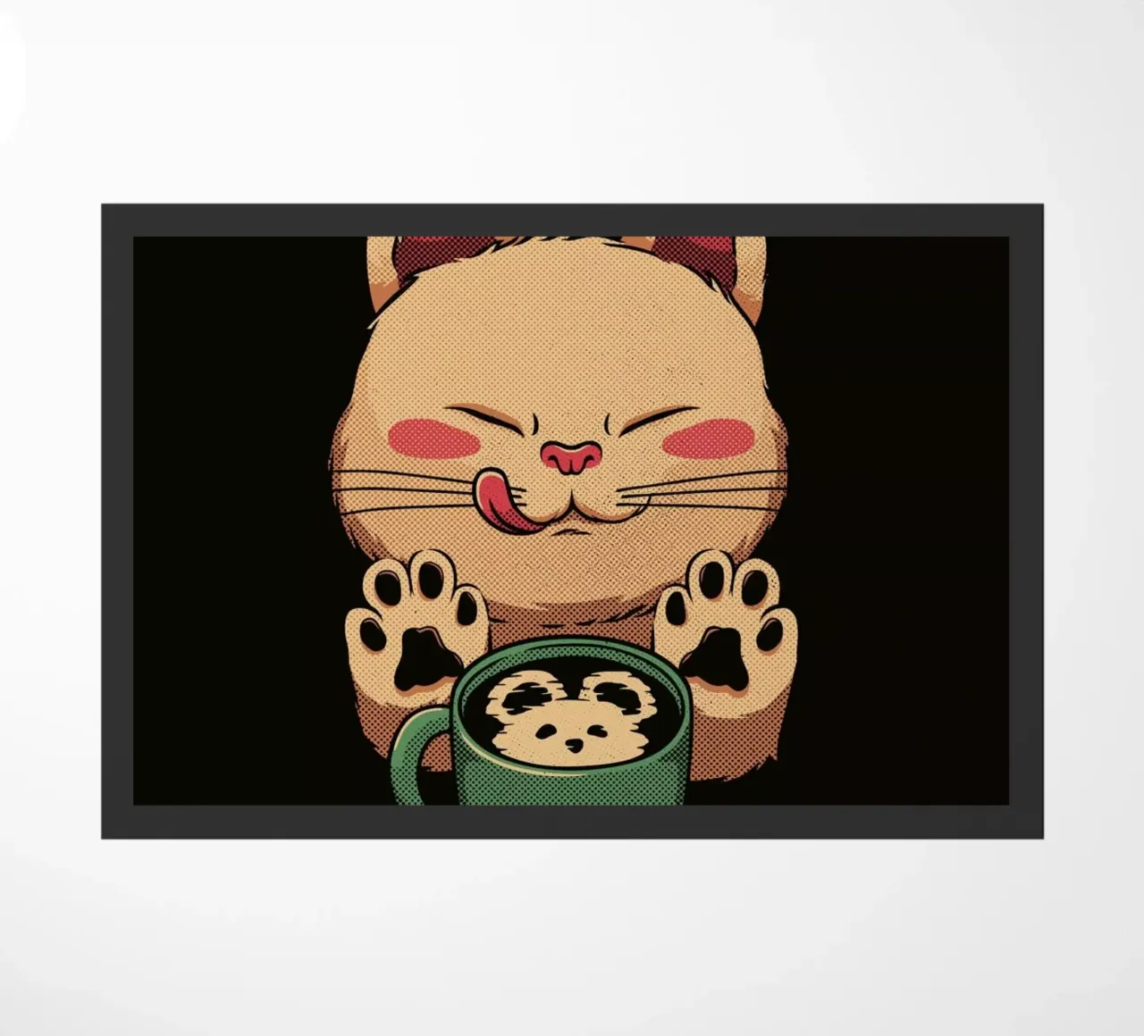 Kitty Latte Little Mouse felpudo de Tobe Fonseca