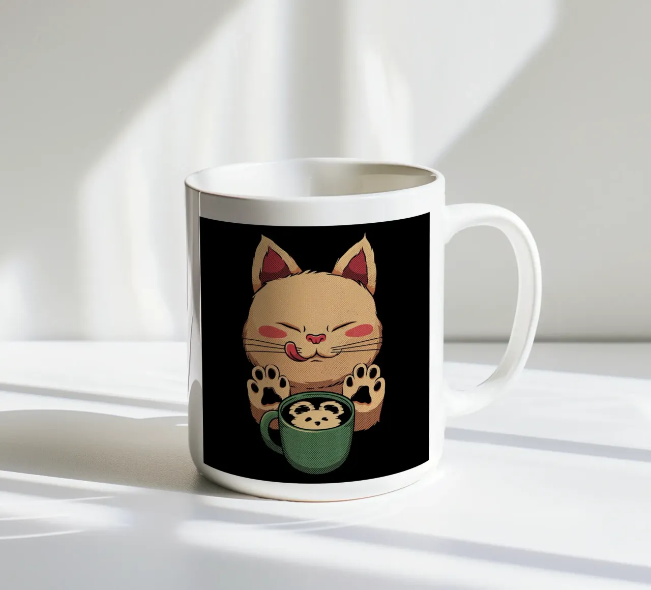 Kitty Latte Little Mouse ceramic mug by Tobe Fonseca