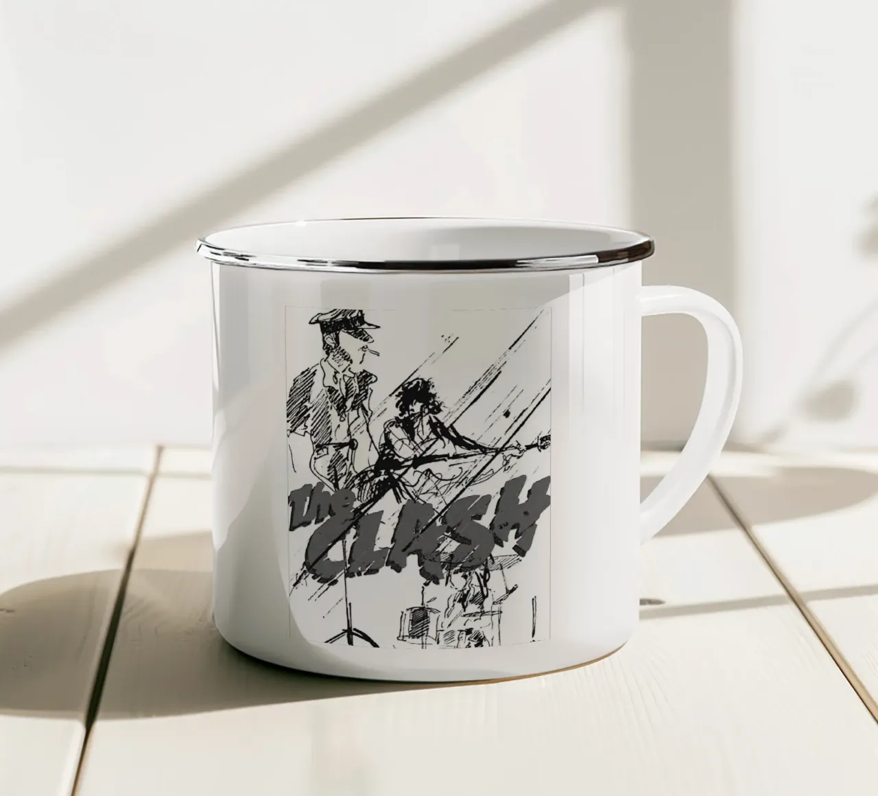 lo scontro tazza in smalto da vanhesling