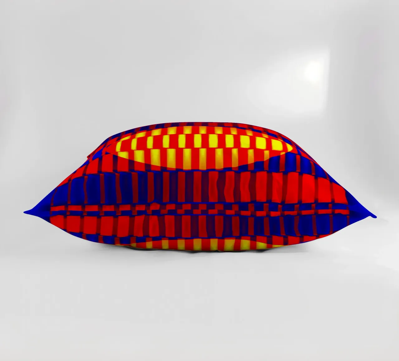 Un orizzonte solare distorto da barre luminose cuscino da Sarah Mauriaucourt