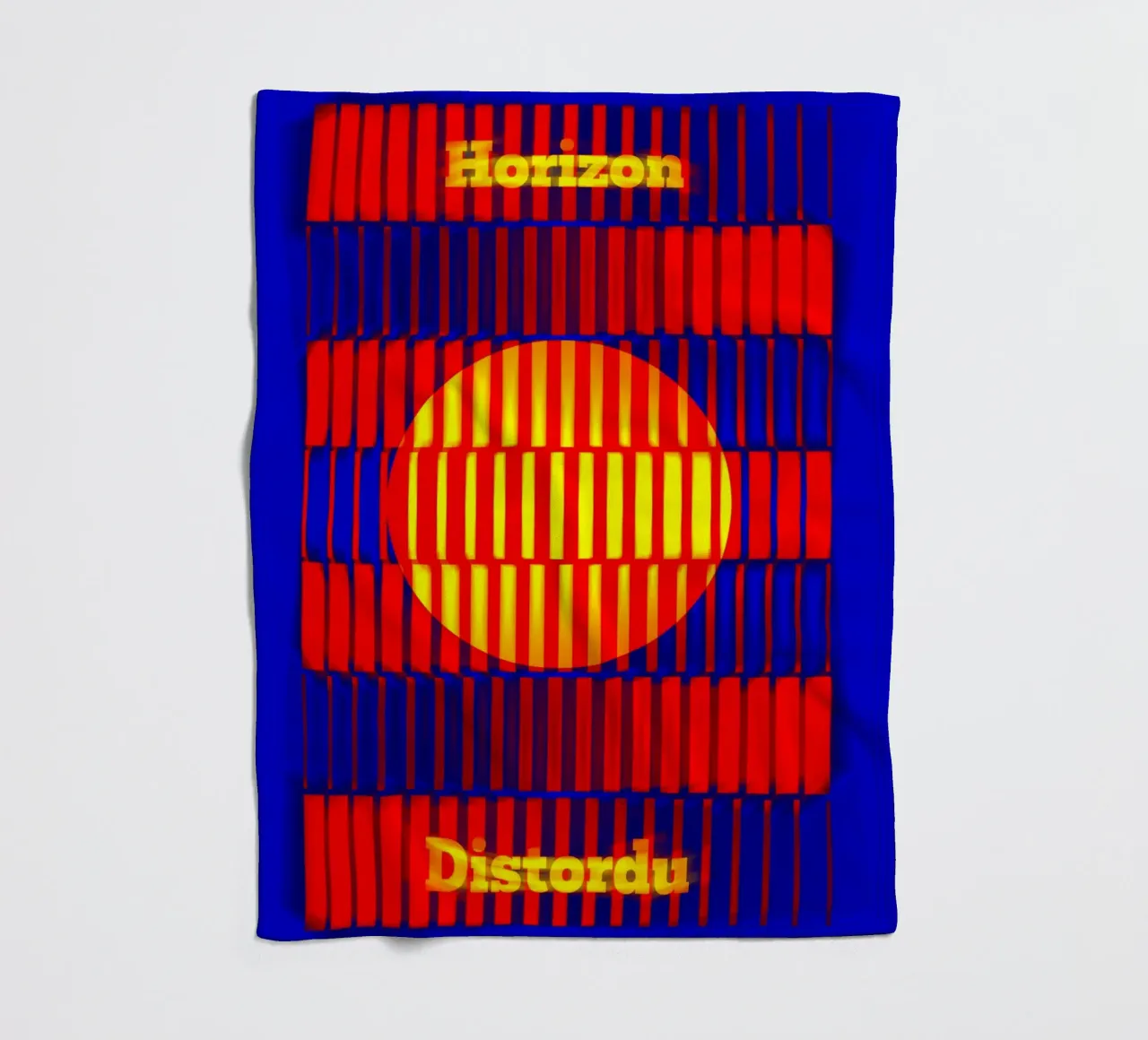 Un orizzonte solare distorto da barre luminose coperta in pile da Sarah Mauriaucourt