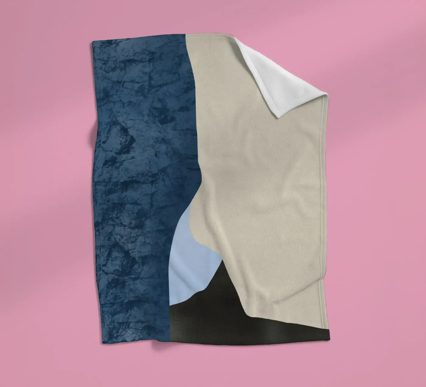Three surface 02 fleece blanket by Little Dean