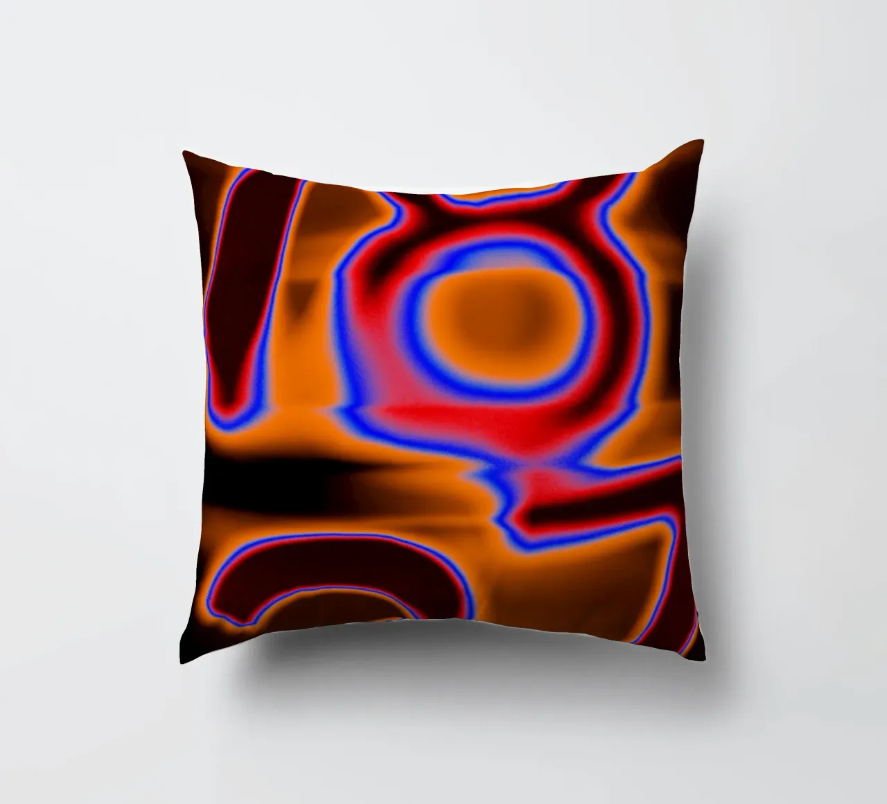 1837 in fusione cromatica - Calore incandescente cuscino da Sarah Mauriaucourt