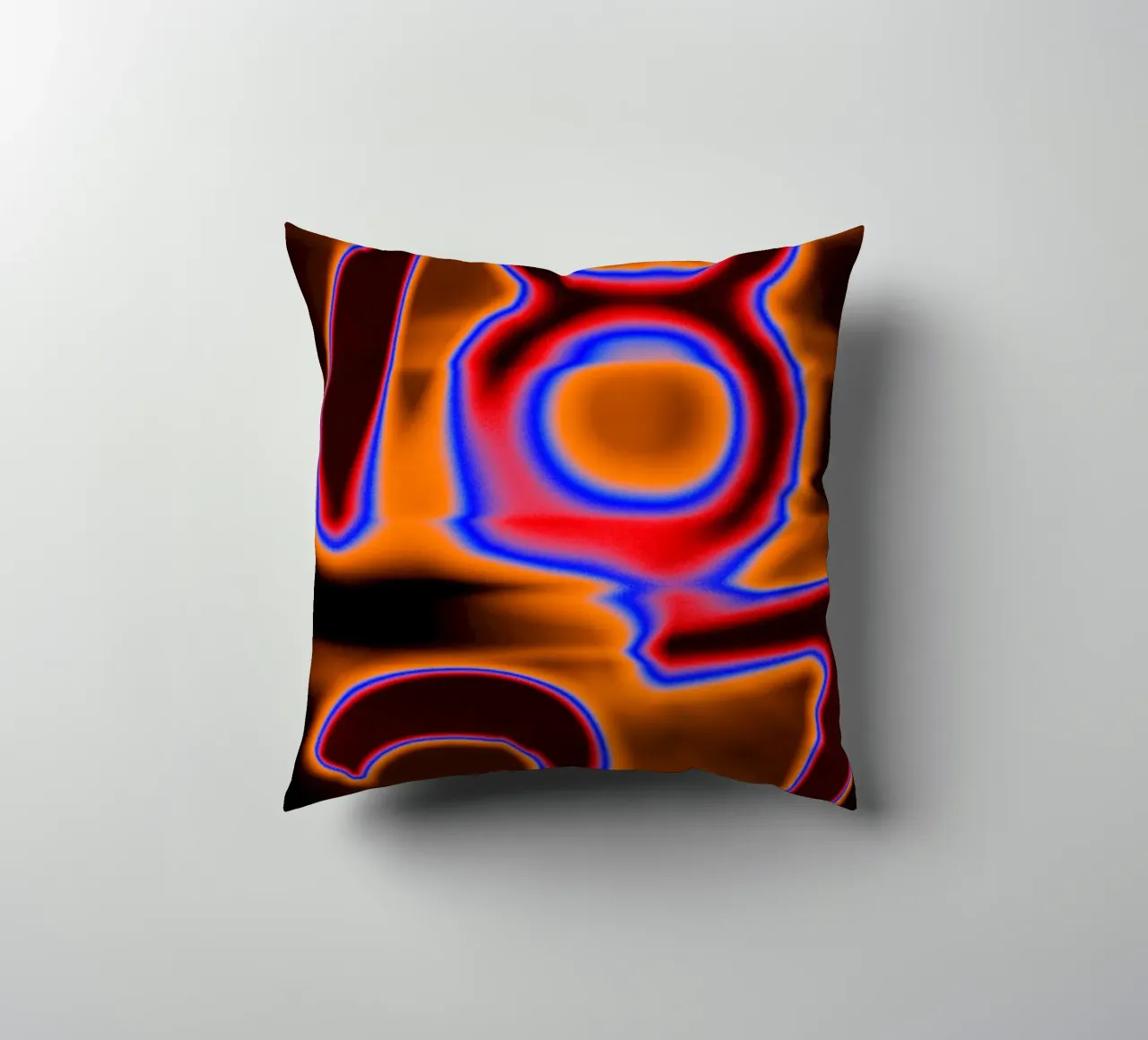 1837 in fusione cromatica - Calore incandescente cuscino da Sarah Mauriaucourt