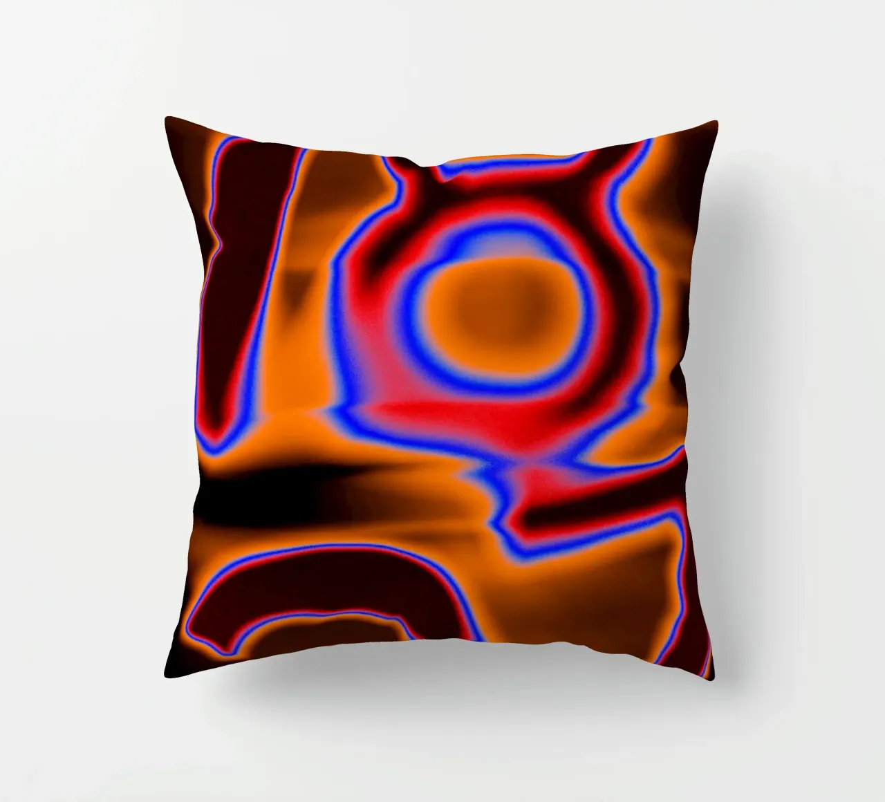 1837 in fusione cromatica - Calore incandescente cuscino da Sarah Mauriaucourt