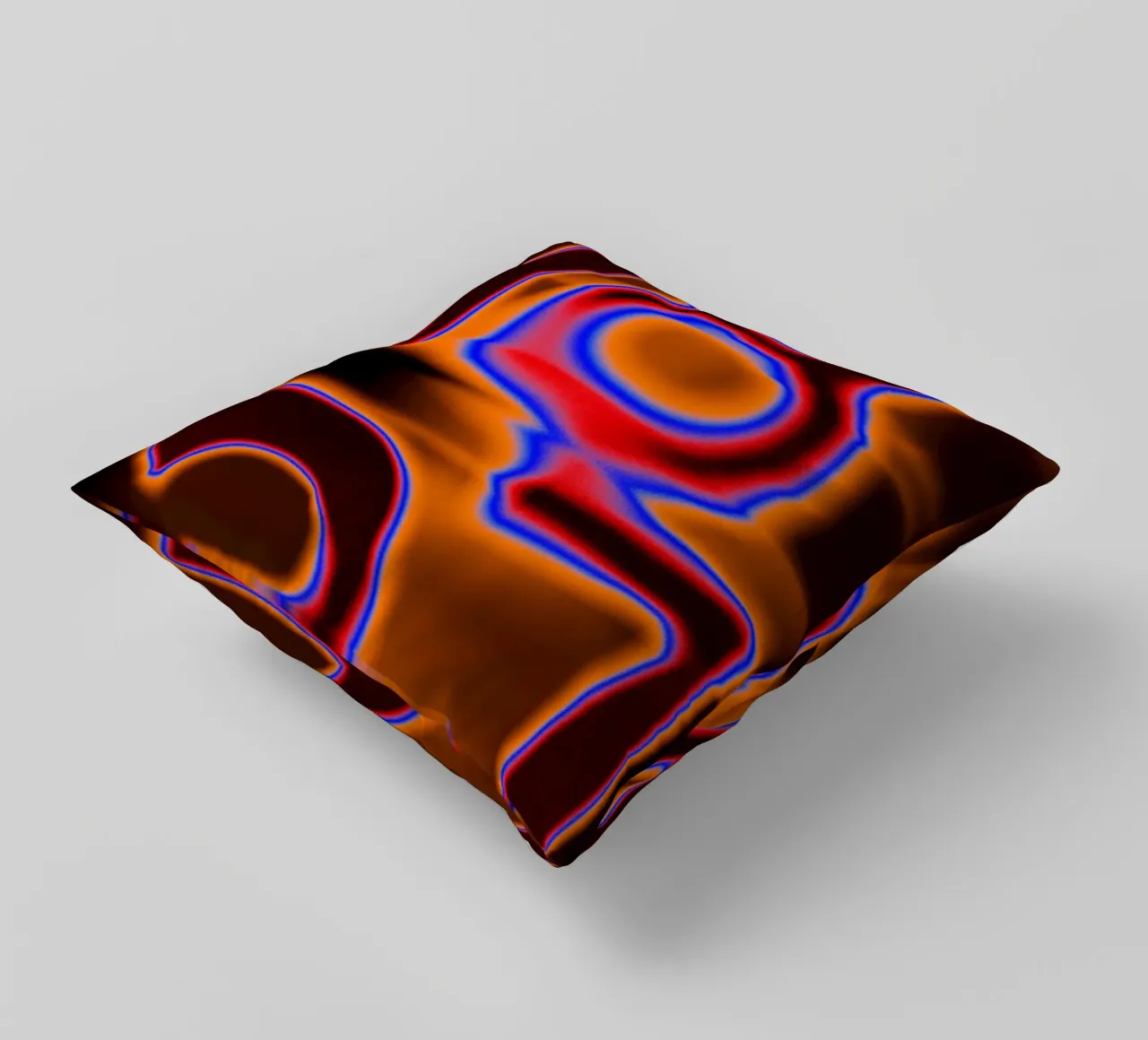 1837 in fusione cromatica - Calore incandescente cuscino da Sarah Mauriaucourt