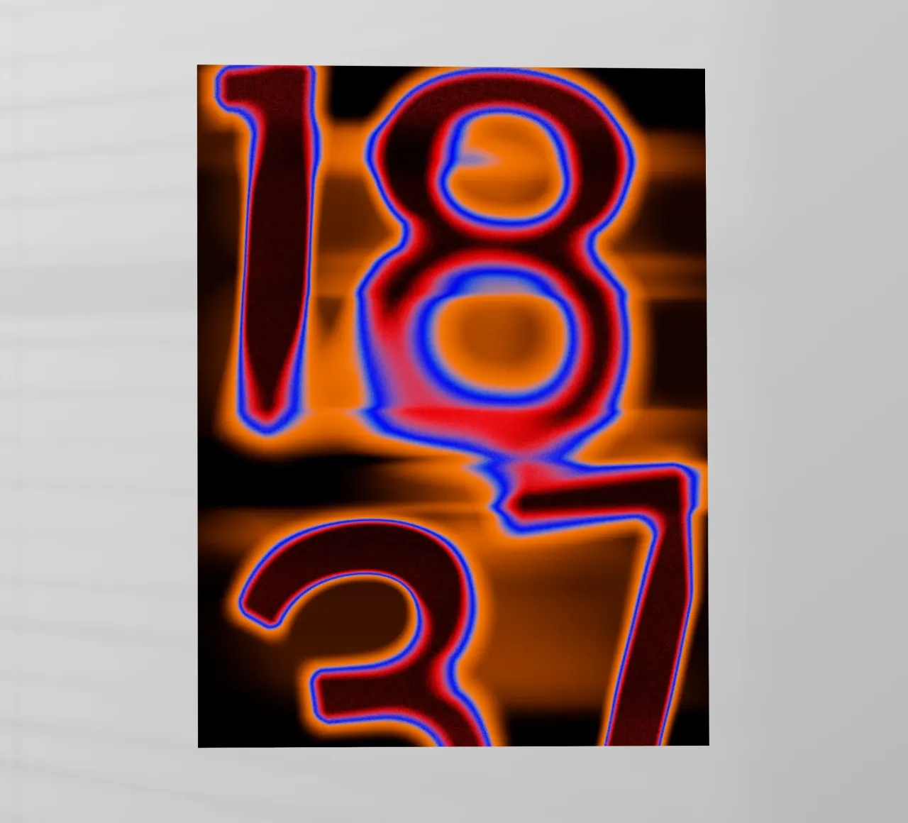 1837 in chromatischer Schmelze - Glühende Hitze Backlit Folie von Sarah Mauriaucourt