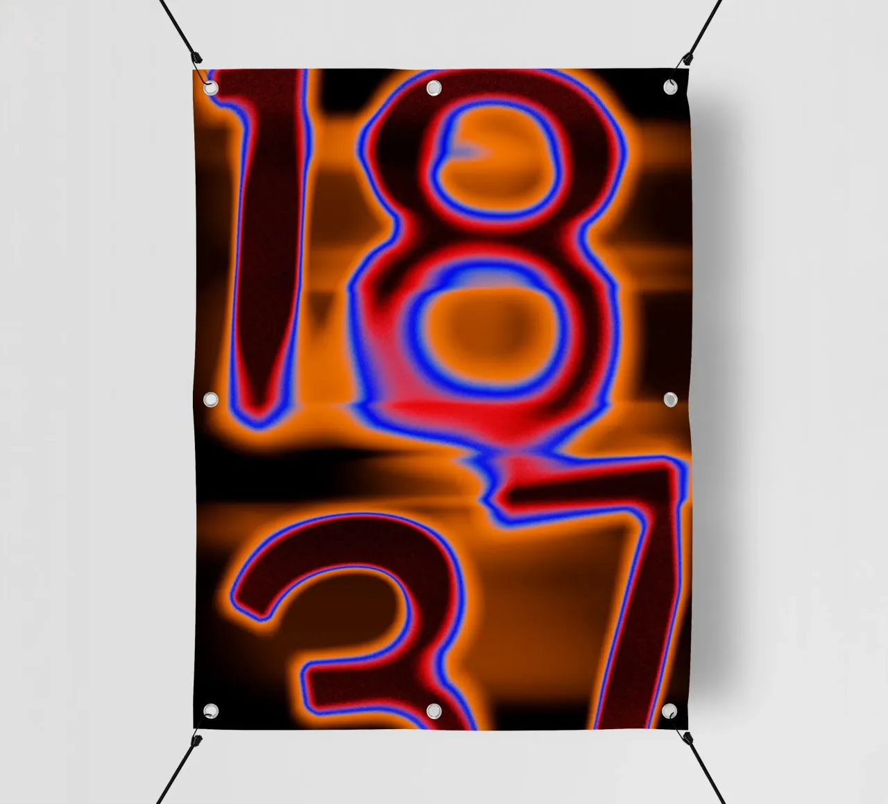 1837 in fusione cromatica - Calore incandescente telo in pvc da Sarah Mauriaucourt