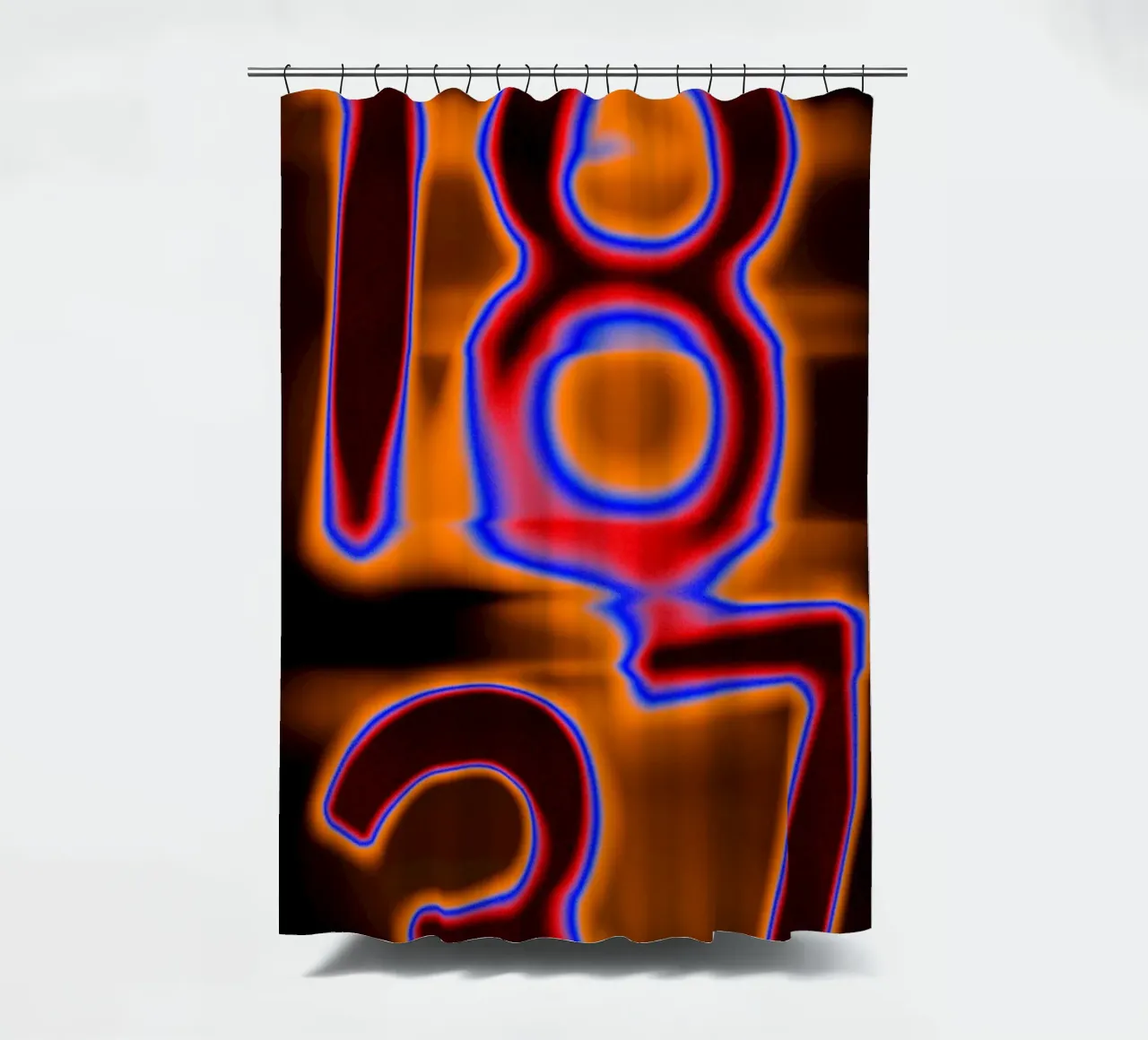 1837 in fusione cromatica - Calore incandescente tenda da doccia da Sarah Mauriaucourt