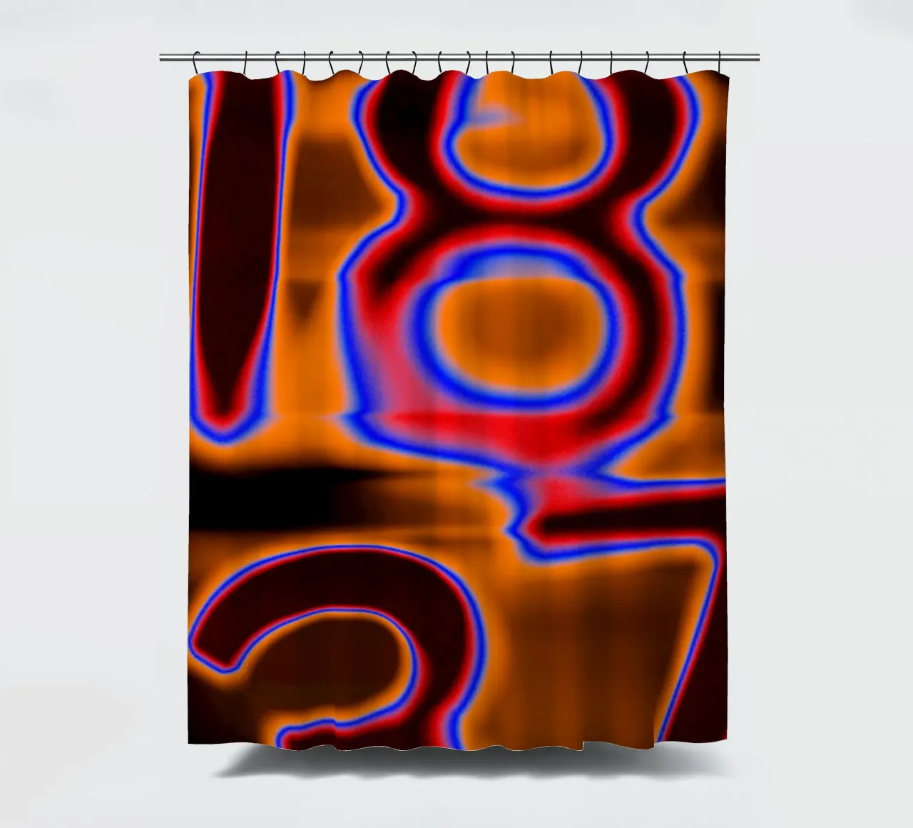 1837 in fusione cromatica - Calore incandescente tenda da doccia da Sarah Mauriaucourt