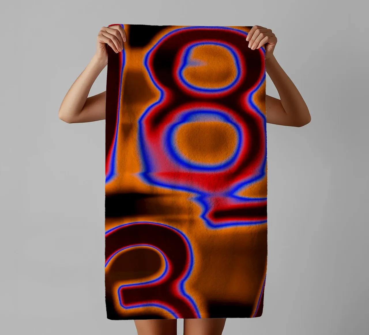 1837 in fusione cromatica - Calore incandescente asciugamano da bagno da Sarah Mauriaucourt