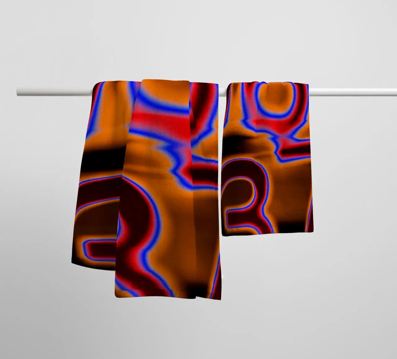 1837 in fusione cromatica - Calore incandescente asciugamano da bagno da Sarah Mauriaucourt