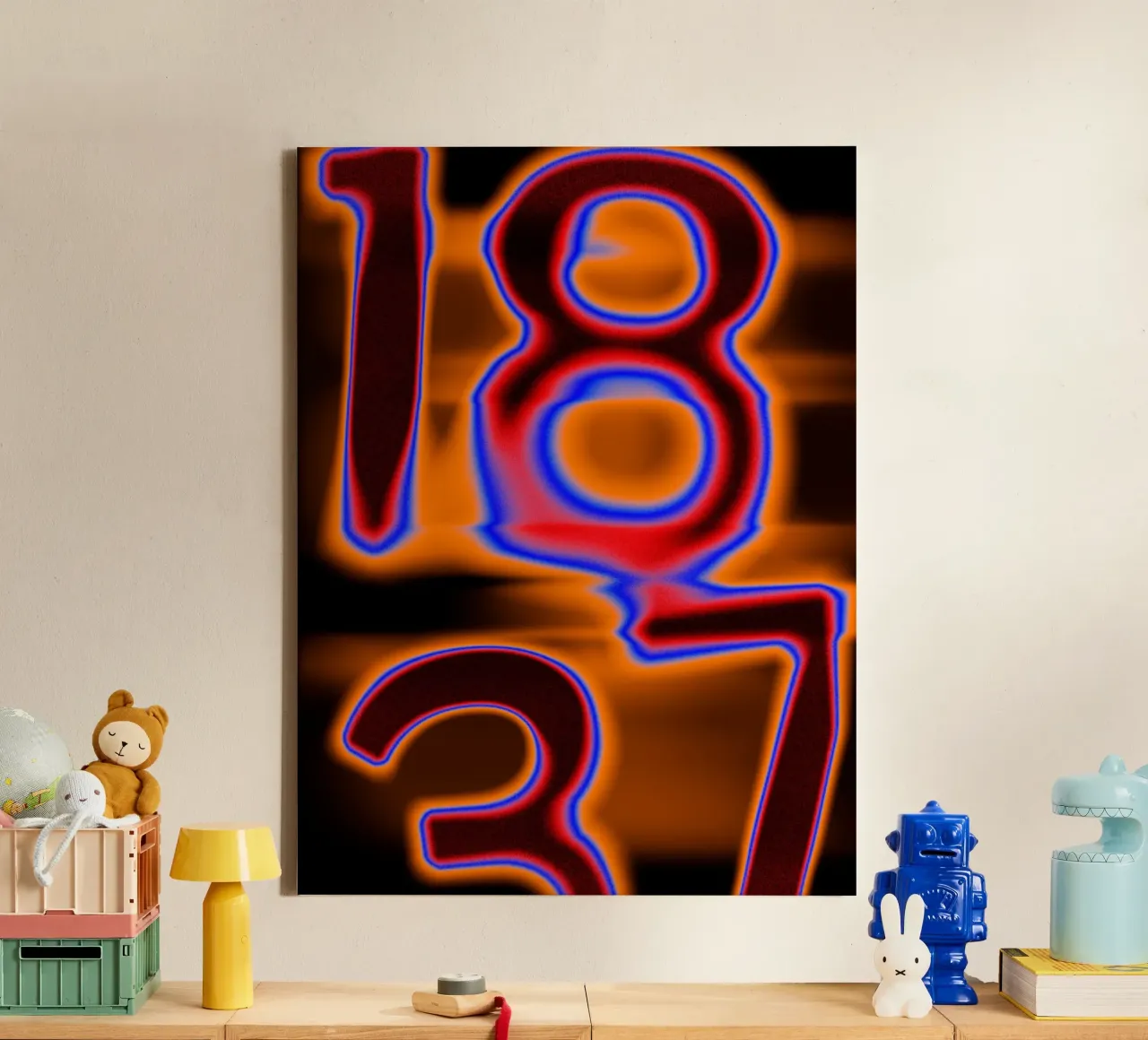 1837 in fusione cromatica - Calore incandescente tela da Sarah Mauriaucourt