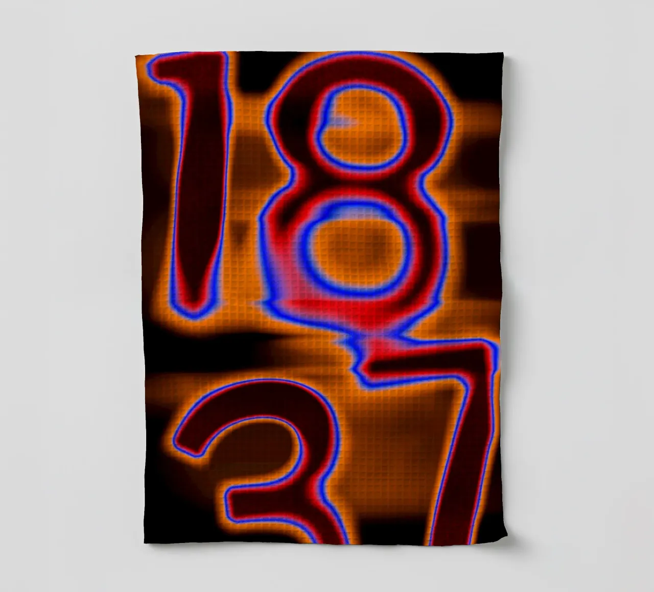 1837 in fusione cromatica - Calore incandescente canovaccio da cucina da Sarah Mauriaucourt