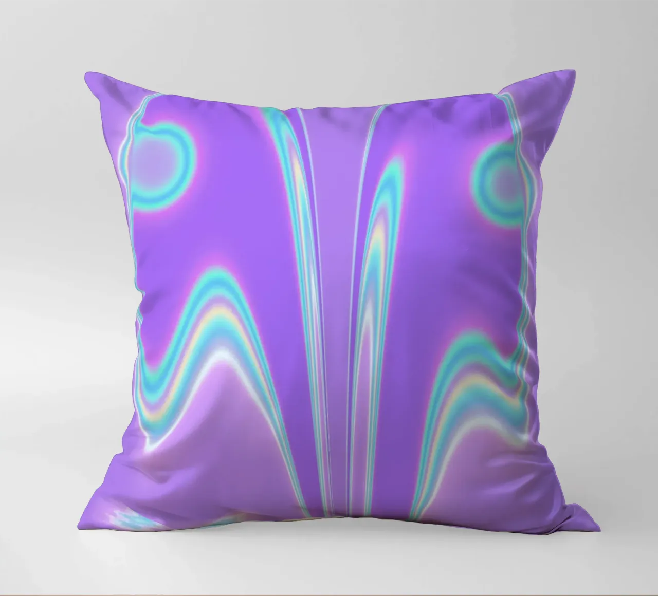 Forme a specchio in una luce iridescente cuscino da Sarah Mauriaucourt