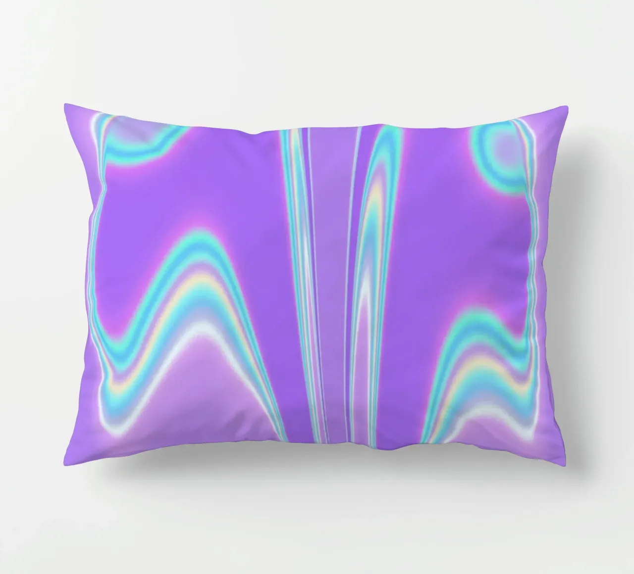 Forme a specchio in una luce iridescente cuscino da Sarah Mauriaucourt