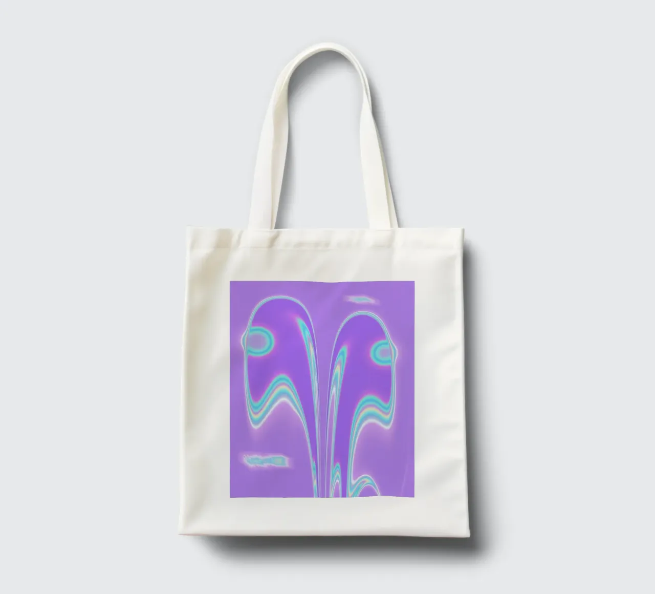 Forme a specchio in una luce iridescente borsa in juta da Sarah Mauriaucourt