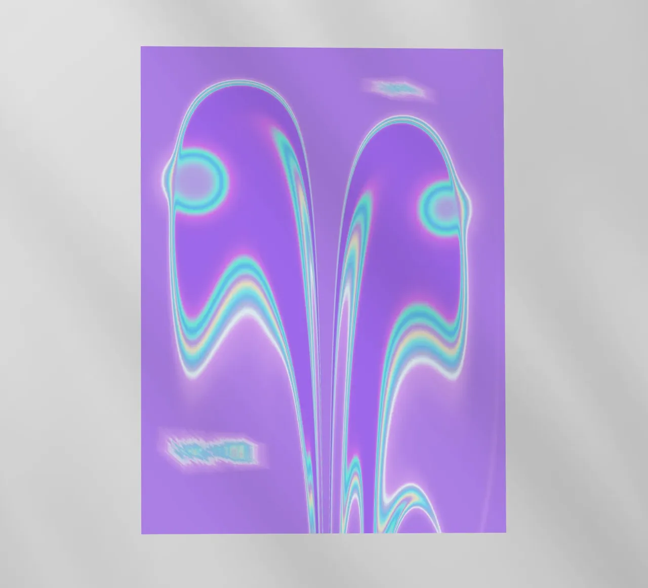 Forme a specchio in una luce iridescente pellicola backlit da Sarah Mauriaucourt