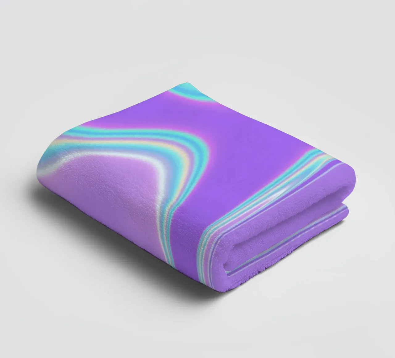 Forme a specchio in una luce iridescente asciugamano da bagno da Sarah Mauriaucourt