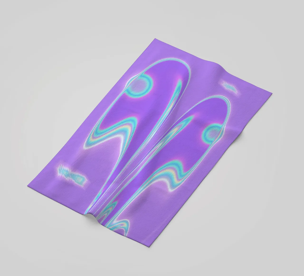 Forme a specchio in una luce iridescente telo mare da Sarah Mauriaucourt