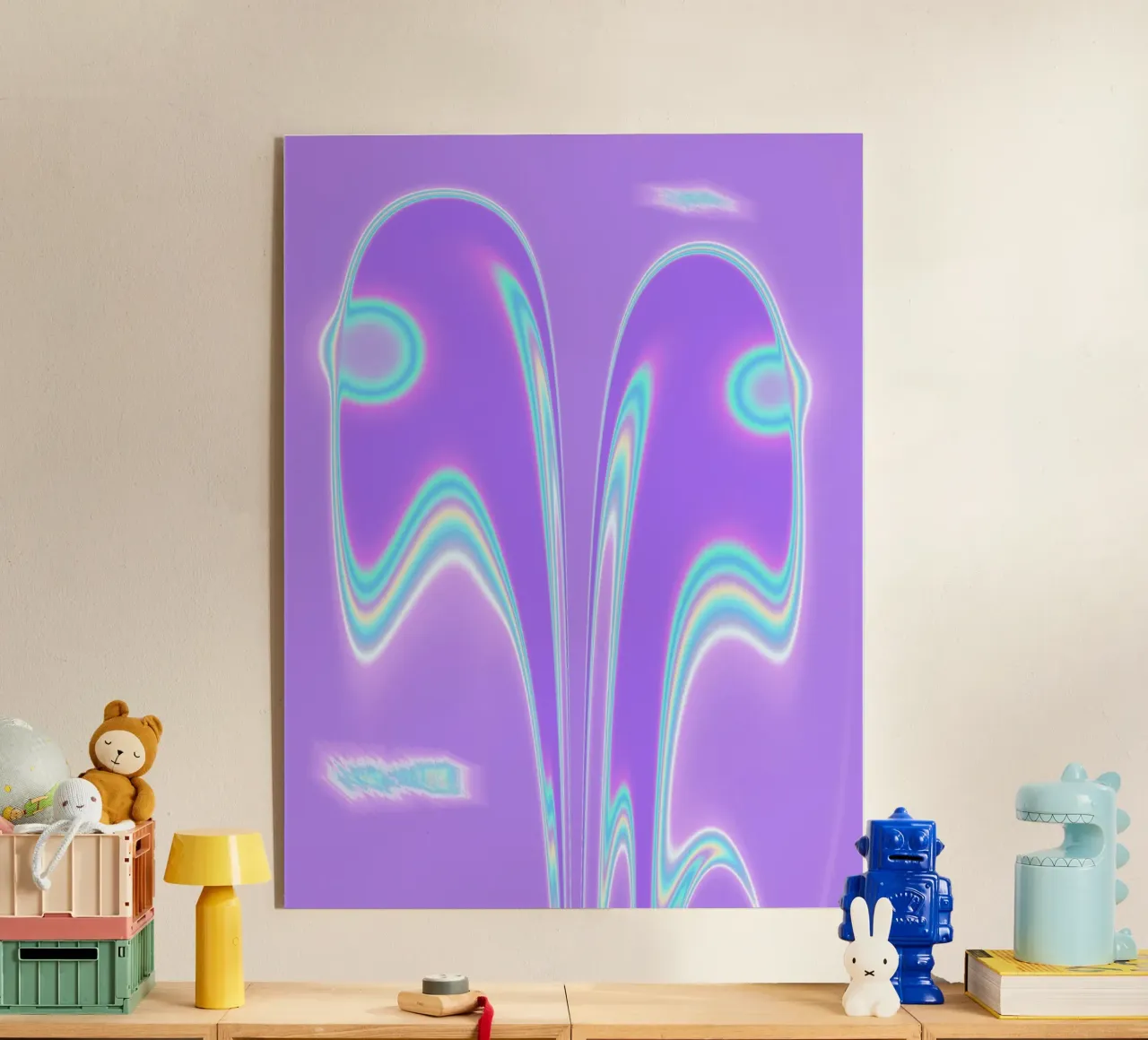 Forme a specchio in una luce iridescente plexiglass da Sarah Mauriaucourt