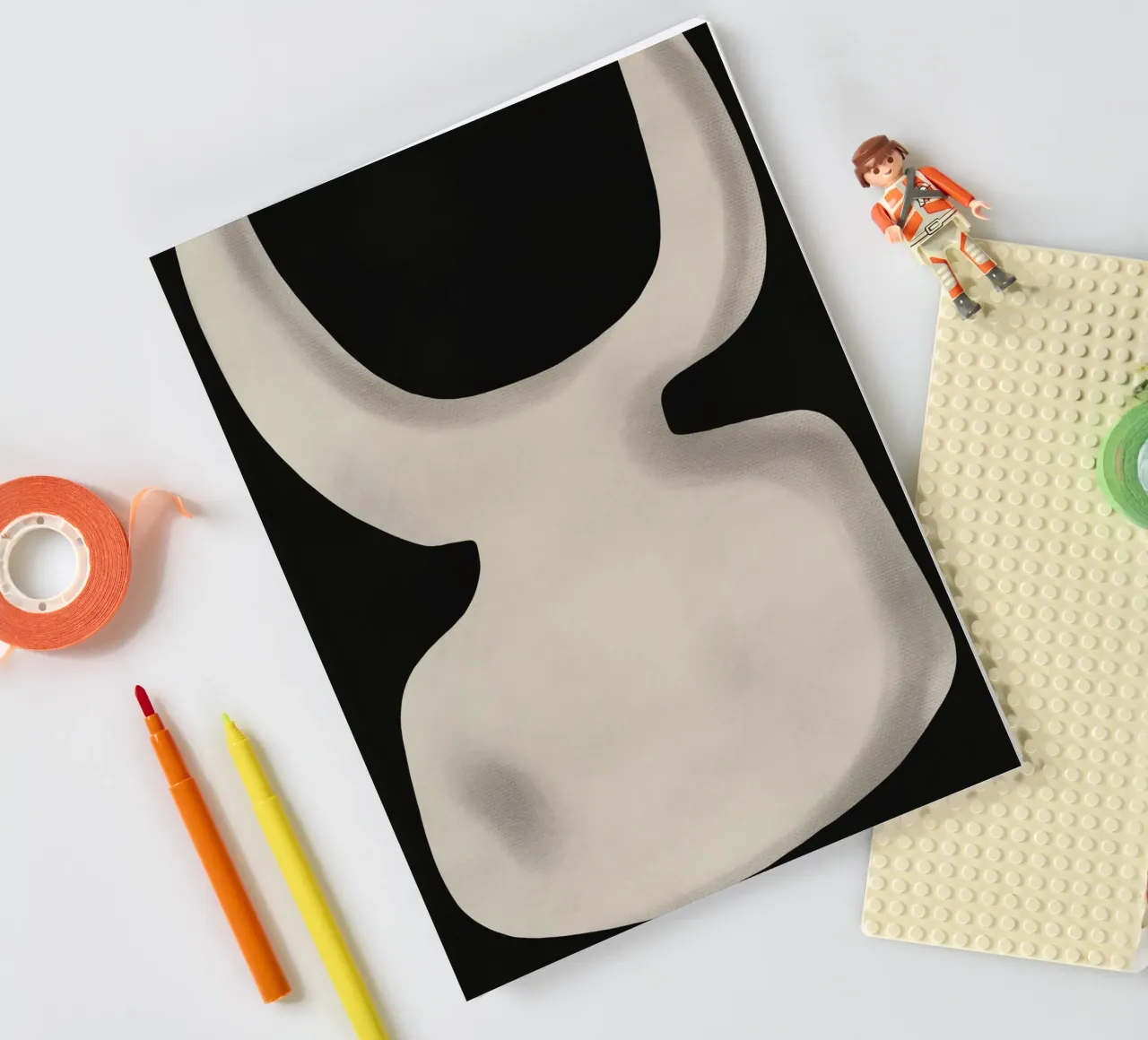 Negative space 08 notebook by Little Dean