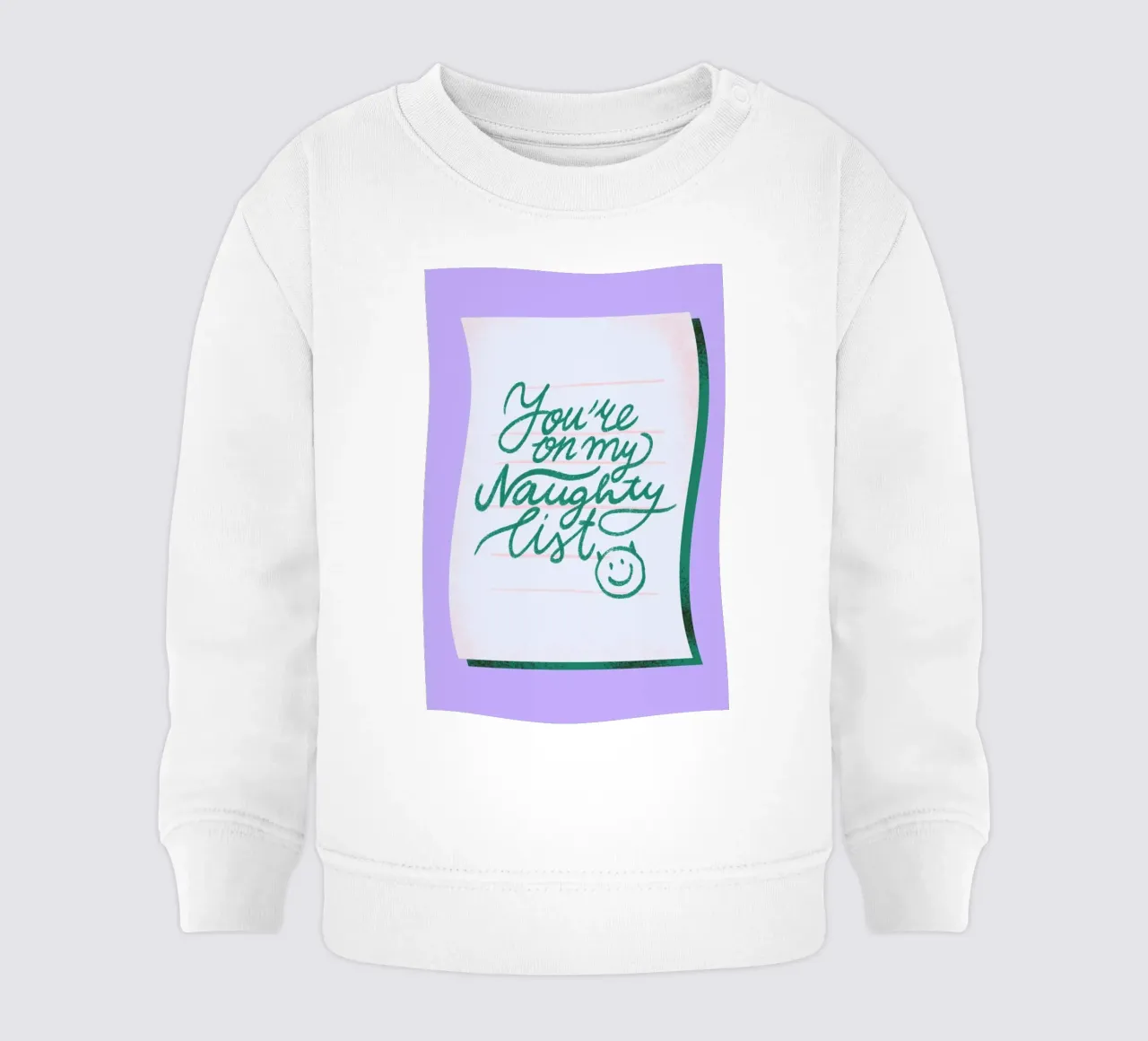 Naughty List felpa neonato da Studio One