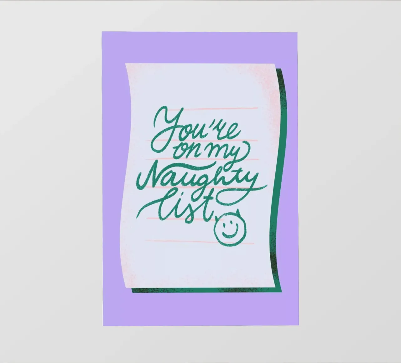 Naughty List telo in pvc da Studio One